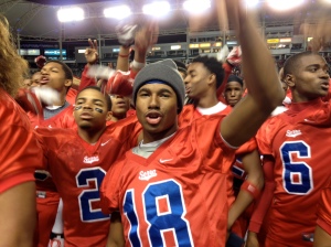 Marques Rodgers scored three touchdowns for No. 39 Serra (Gardena, Calif.) when it defeated Oakdale (Calif.) to win CIF Division II state championship. Photo by Mark Tennis.